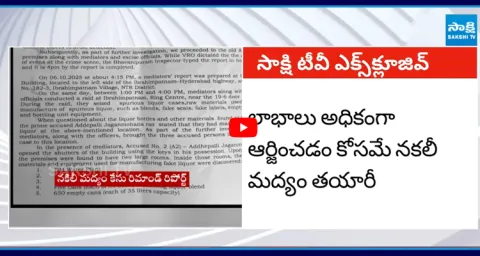 Sakshi Exclusive on Fake Liquor Case Remand Report