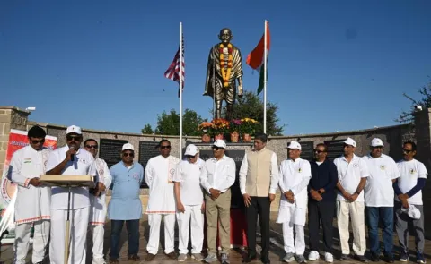 Gandhi Jayanti celebrated at Mahatma Gandhi Memorial in Dallas