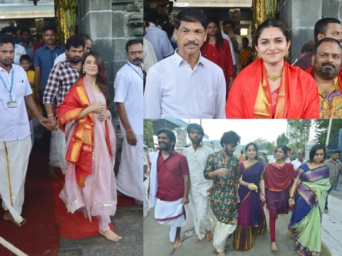Samantha And Other Celebrities Visits Tirumala Temple Photos 9