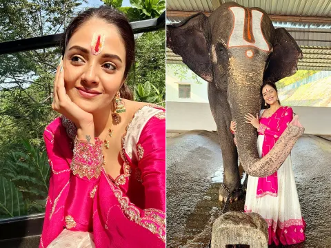 Anchor Sreemukhi Visits Tirumala Temple Photos1