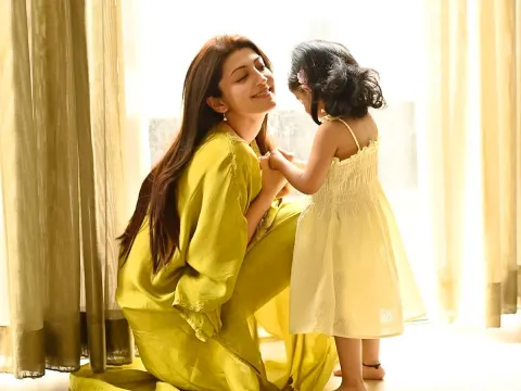 Mothers Day Special.. Have you seen Actress Pranitha children? Photos2