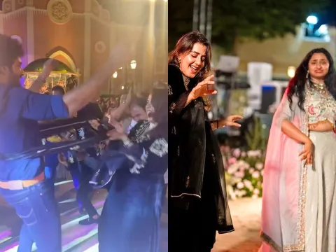 Nikki Galrani Danced with her husband Aadhi Pinisetty Photos Viral1