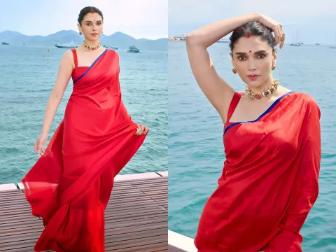 Aditi Rao Hydari goes desi in her latest look from Cannes 2025 Photos