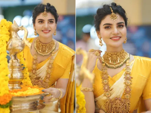 Jabardasth Varsha Stunning Looks in Traditional Attire Photos1