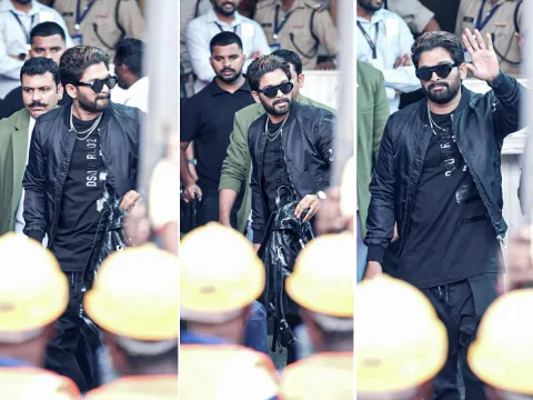Allu Arjun spotted with new look at Mumbai Airport, Viral Photos