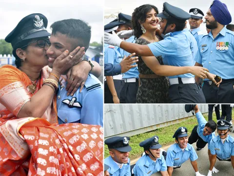Combined Graduation Parade of 215 Course at Air Force Academy Dundigal, Hyderabad