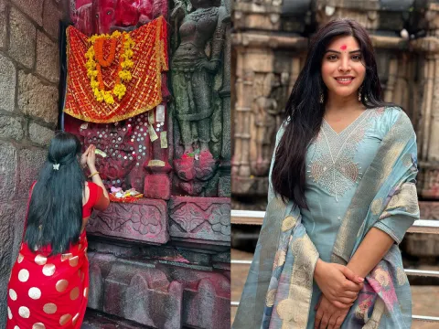 'Bigg Boss' Priyanka Singh at Kamakhya Temple (Photos)