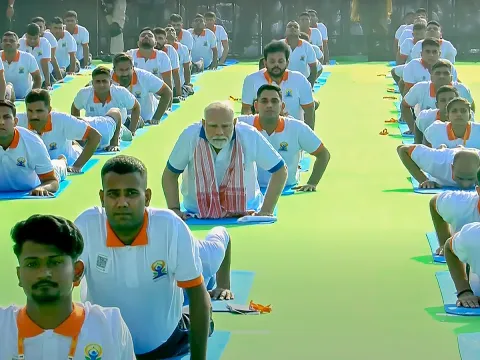 International Day of Yoga 2025 Celebrations In India Photos