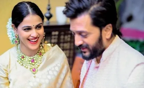 Genelia and Riteish Deshmukh cutest couples Photos