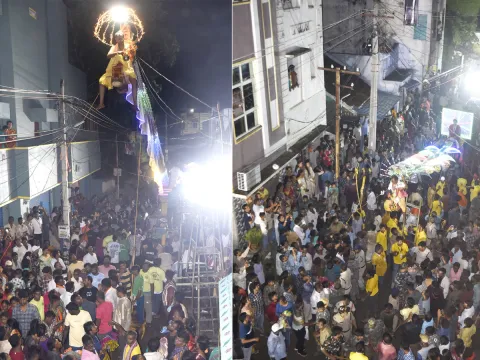 Sirimanu festival in Parvathypuram, Vizianagaram district, Andhra Pradesh
