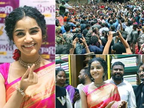 Actress Anupama Parameswaran at Karimnagar Photos