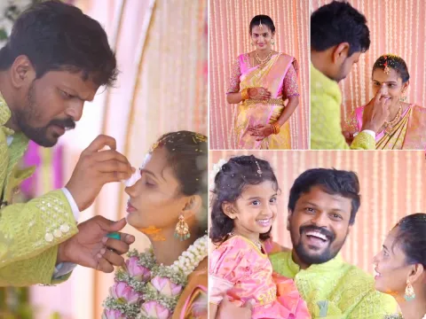 Bigg Boss Fame Adi Reddy Wife Kavitha Seemantham Function Photos