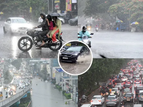Heavy Rain Lashes Hyderabad Photos