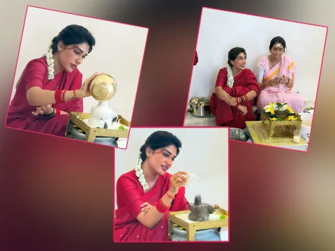 actress supritha at shivalaya temple photos