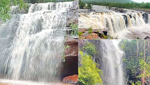 Beautiful Waterfalls at Mahabubabad District Photos1