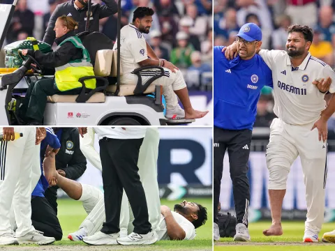Rishabh Pant injury fourth test India and England Photos