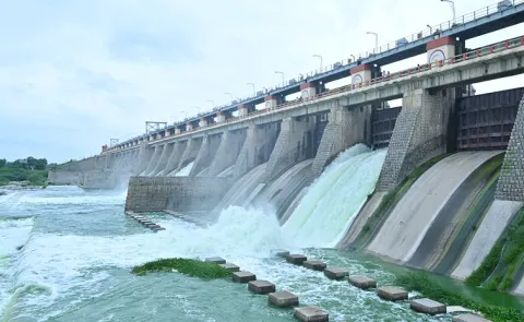 Officials Lifted Gates Of Musi Project Photos