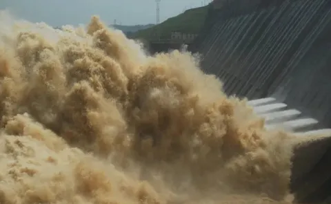 20 Gates Opened At Hirakud Dam Photos