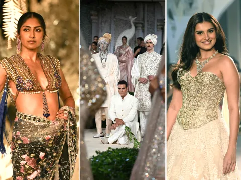 Designer Suneet Varma Collection At FDCI India Couture Week 2025 In New Delhi