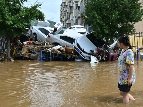Heavy Floods In China Photos