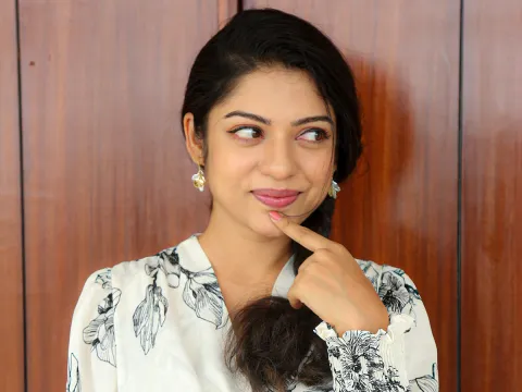Actress Varsha Bollamma Interview Photos In Thammudu Movie