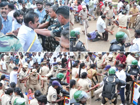 Nellore Police Over Action At YS Jagan Nellore Tour Photos