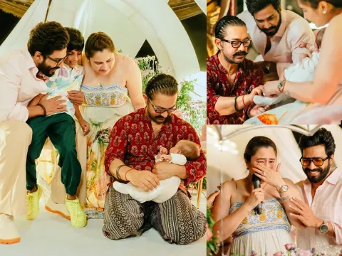 Aamir Khan naming Vishnu Vishal and jwala Gutta's daughter 1
