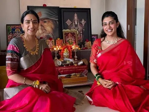 Surekha Vani And Her Daughter Supritha Performs Puja On Sravana Sukravaram Photos