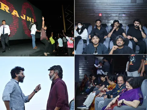Rajinikanth Coolie Movie Watching in Dhanush, Photos Goes Viral