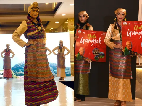 Traditional fashion show held at Begumpet Country Club