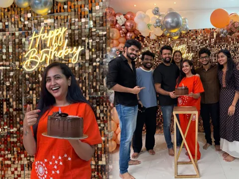 Anchor lasya birthday celebrations