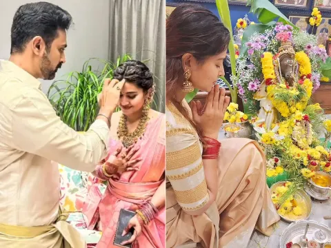 Actress Sneha with Her husband prasanna Beautiful Photos
