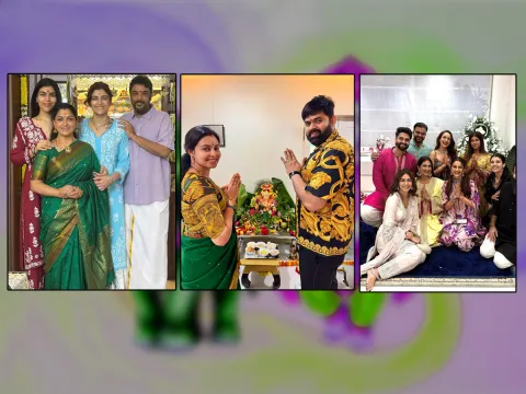Ganapathi celebrations in the homes of celebrities