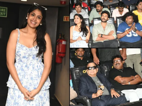 Faria Abdullah at the 'Gurram Papireddy' movie teaser launch (Photos)