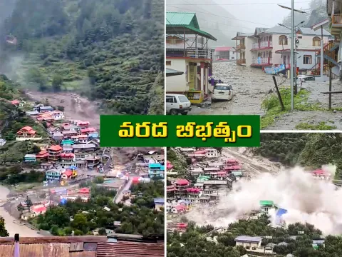 flash floods triggered by a cloudburst in Dharali of Uttarkashi