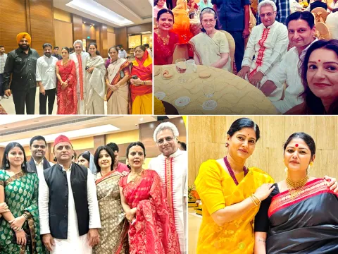 Mahua Moitra Pinaki Misra Host Wedding Reception Photos