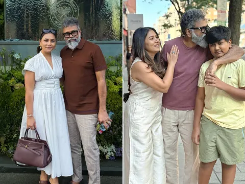Director Sukumar With Wife Thabitha enjoying in US Photos