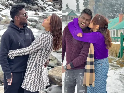 Jawan Director Atlee enjoying vacation with His wife Photos