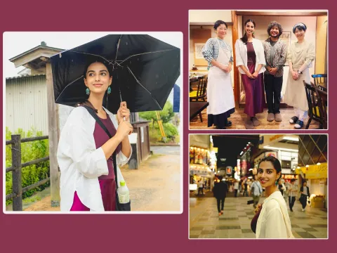 Meenakshi can't forget the memories of the Japan tour (Photos)