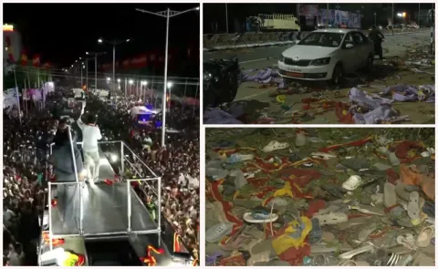 Vijay rally stampede IN Tamil Nadu Photos