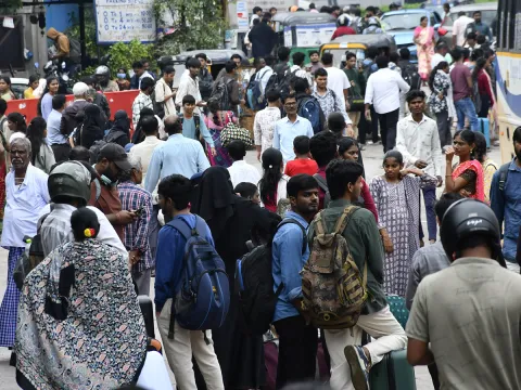 Public Rush To Jubilee Bus Station For Dussehra Festival Photos