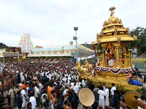 Tirumala Brahmotsavams 2025 at Swarna Ratham Photos