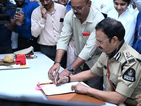VC Sajjanar Takes Charge As Hyderabad Police Commissioner Photos