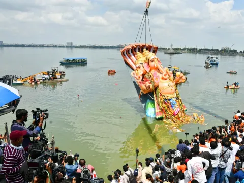 Khairatabad Ganesh Nimajjanam 2025 Photos