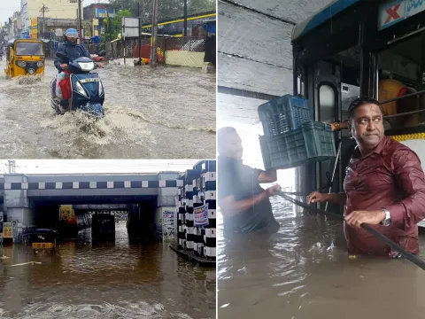 Heavy Rain In Warangal City Photos