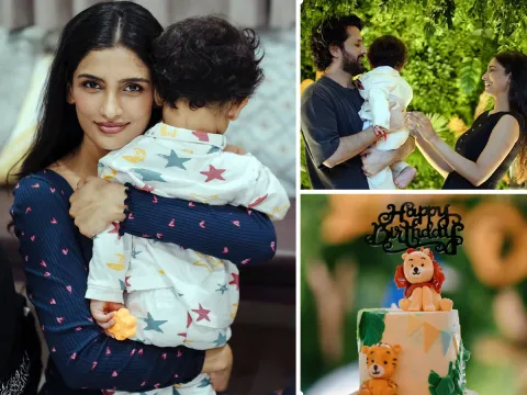 Tollywood Hero Nithiin son 1st birthday celebrations geos viral photos