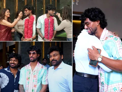 Chiranjeevi Felicitated Young Cricket Sensation Tilak Varma Photos
