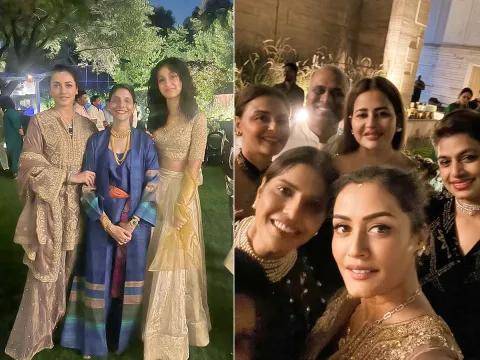 Namrata Shirodkar Attended Diwali Night Party Photos