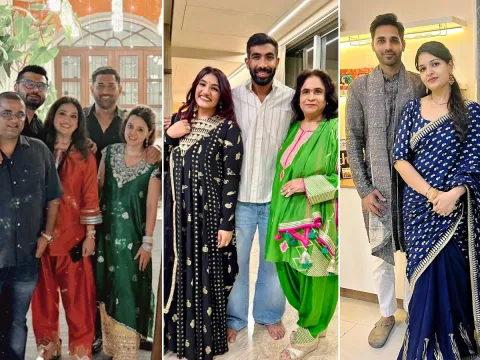 Team india cricketrs diwali 2025 celebrations