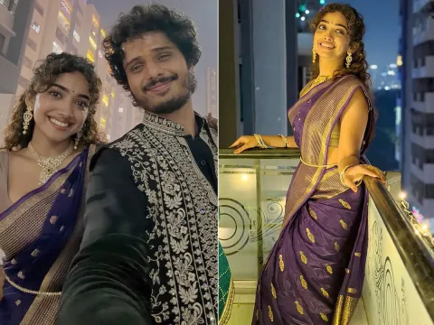 Saanve Megghana Diwali Celebrations Photos